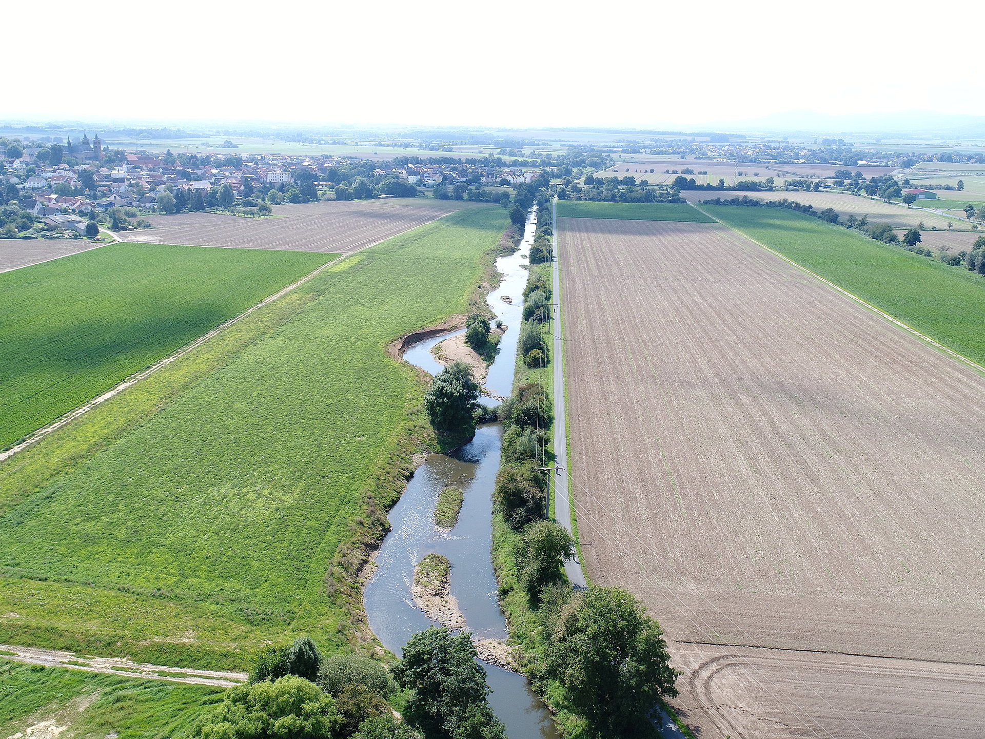 Renaturierte Gewässerstrecke